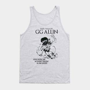 GG Allin Public Animal #1 Vintage \m/ Design Tank Top